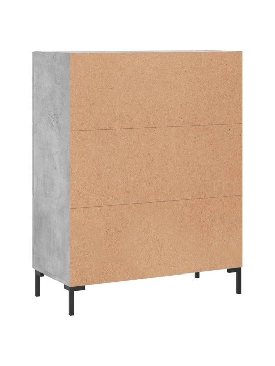 Příborník betonově šedý 69,5 x 34 x 90 cm kompozitní dřevo