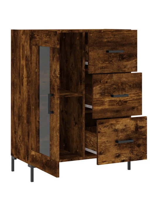 Příborník kouřový dub 69,5 x 34 x 90 cm kompozitní dřevo
