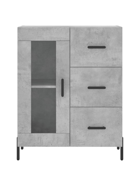 Příborník betonově šedý 69,5 x 34 x 90 cm kompozitní dřevo
