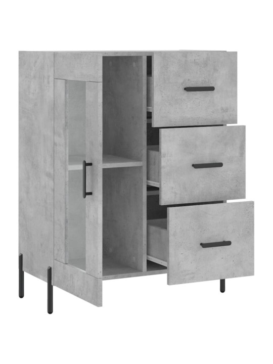 Příborník betonově šedý 69,5 x 34 x 90 cm kompozitní dřevo