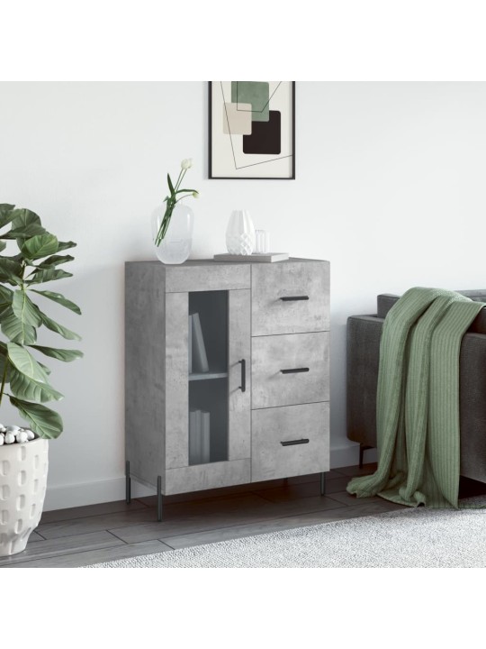 Příborník betonově šedý 69,5 x 34 x 90 cm kompozitní dřevo