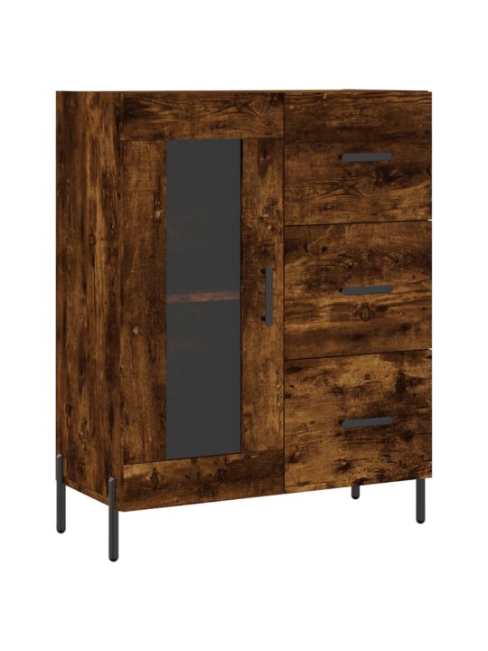 Příborník kouřový dub 69,5 x 34 x 90 cm kompozitní dřevo