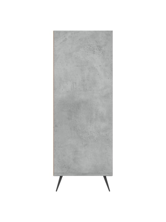 Knihovna betonově šedá 69,5 x 32,5 x 90 cm kompozitní dřevo