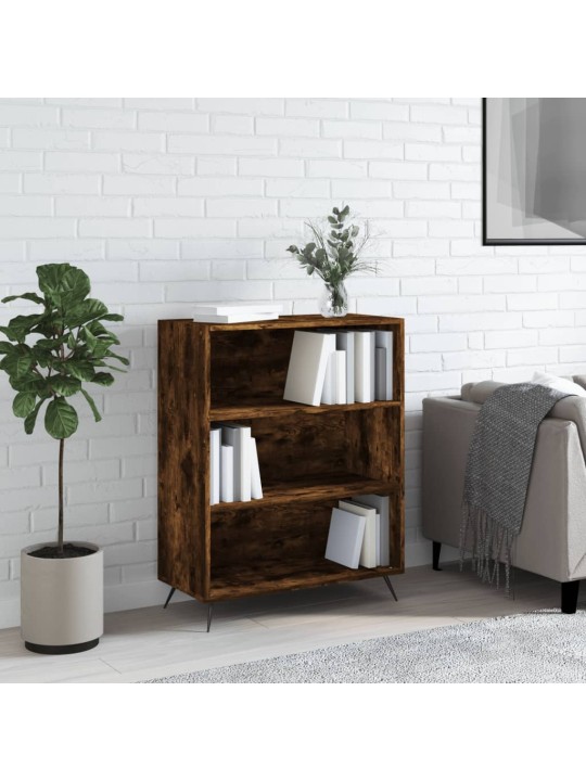 Knihovna kouřový dub 69,5 x 32,5 x 90 cm kompozitní dřevo