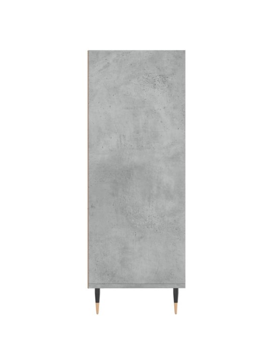 Knihovna betonově šedá 69,5 x 32,5 x 90 cm kompozitní dřevo