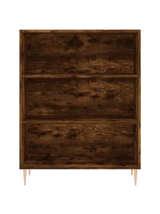 Knihovna kouřový dub 69,5 x 32,5 x 90 cm kompozitní dřevo