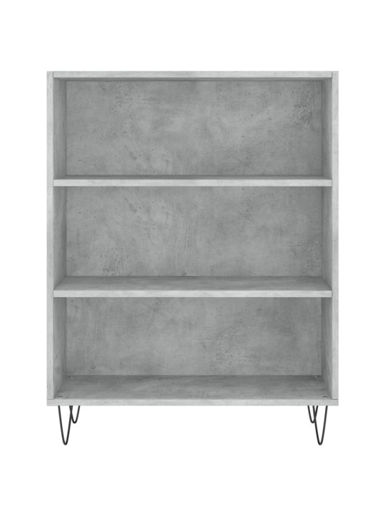 Knihovna betonově šedá 69,5 x 32,5 x 90 cm kompozitní dřevo