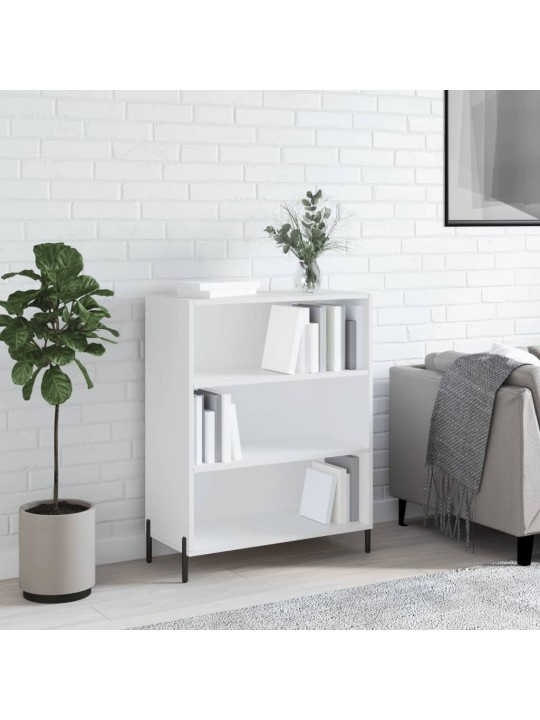 Policová skříňka bílá 69,5 x 32,5 x 90 cm kompozitní dřevo