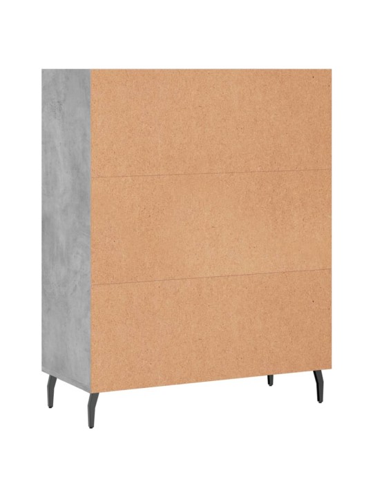 Policová skříňka betonově šedá 69,5x32,5x90 cm kompozitní dřevo