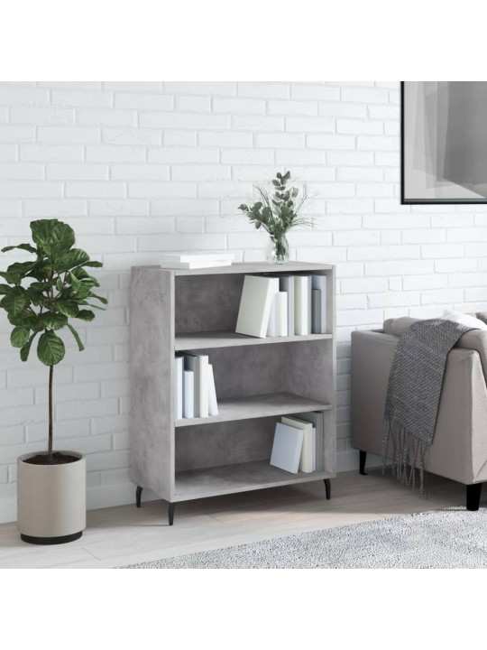 Policová skříňka betonově šedá 69,5x32,5x90 cm kompozitní dřevo