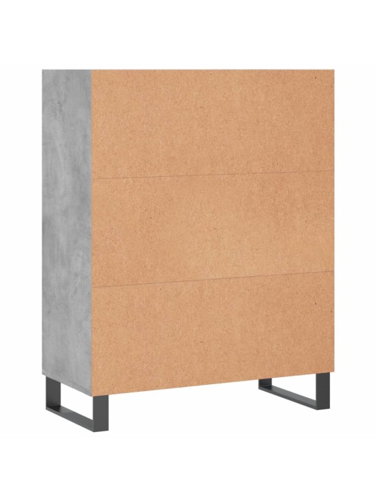 Policová skříňka betonově šedá 69,5x32,5x90 cm kompozitní dřevo