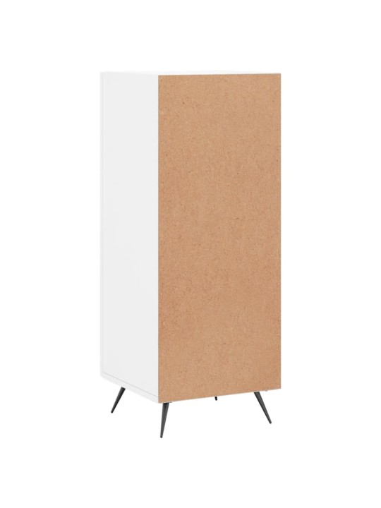 Příborník bílý s vysokým leskem 34,5x34x90 cm kompozitní dřevo