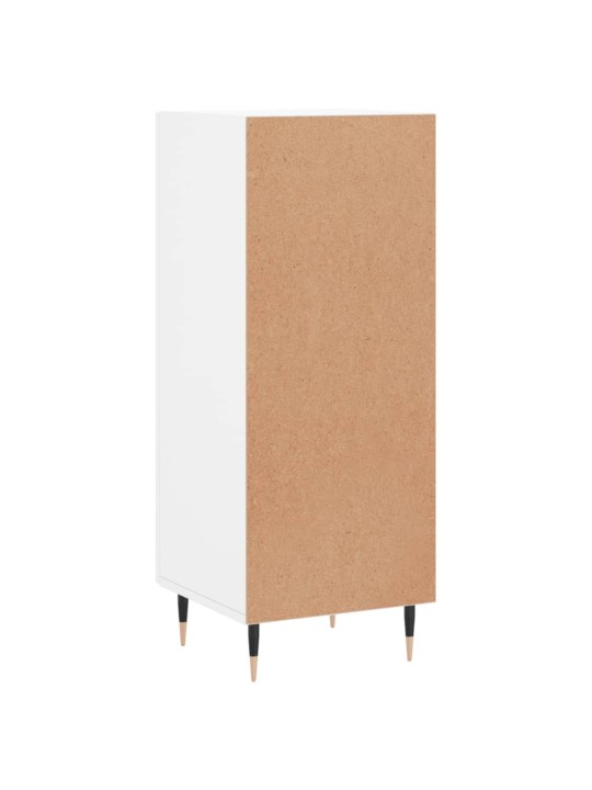 Příborník bílý s vysokým leskem 34,5x34x90 cm kompozitní dřevo