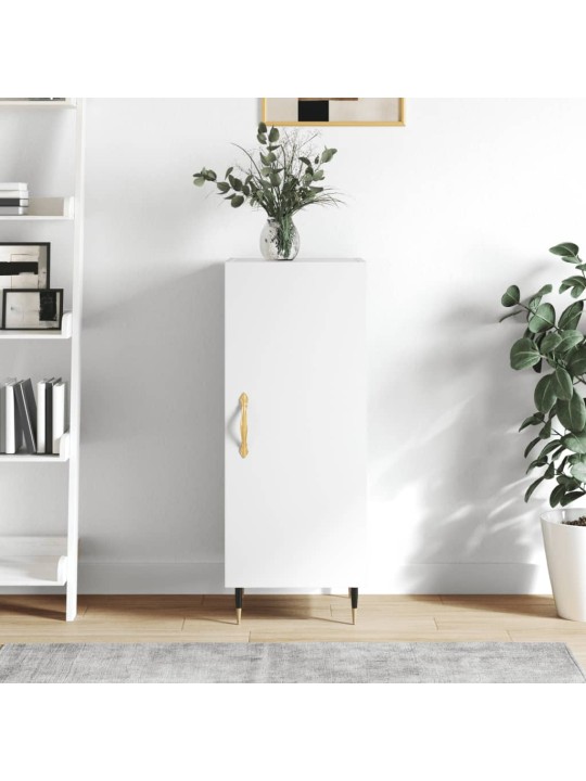 Příborník bílý s vysokým leskem 34,5x34x90 cm kompozitní dřevo