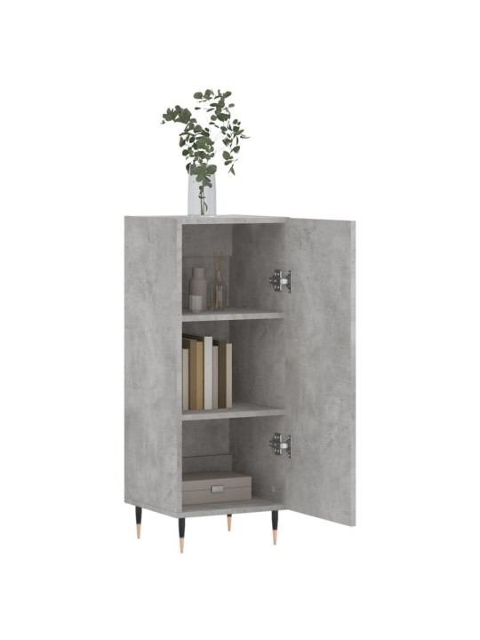 Příborník betonově šedý 34,5 x 34 x 90 cm kompozitní dřevo