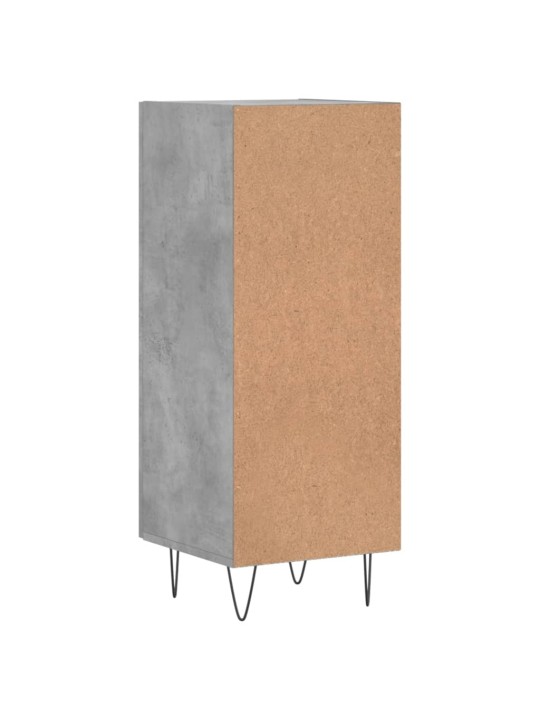 Příborník betonově šedý 34,5 x 34 x 90 cm kompozitní dřevo