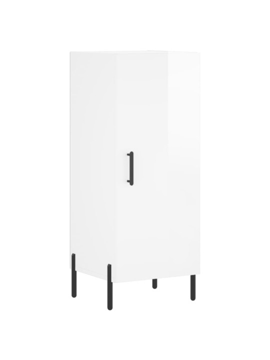 Příborník bílý s vysokým leskem 34,5x34x90 cm kompozitní dřevo