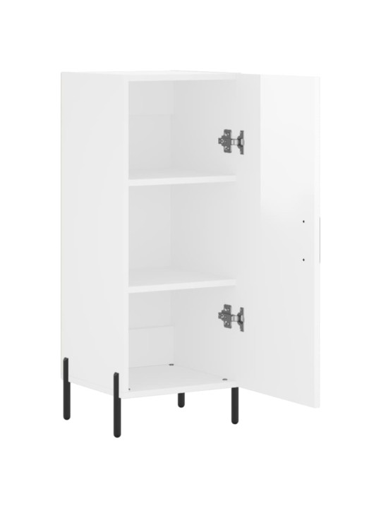 Příborník bílý s vysokým leskem 34,5x34x90 cm kompozitní dřevo
