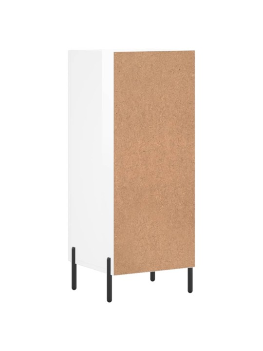 Příborník bílý s vysokým leskem 34,5x34x90 cm kompozitní dřevo