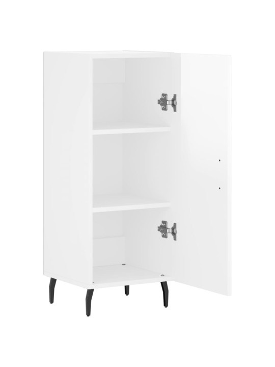 Příborník bílý s vysokým leskem 34,5x34x90 cm kompozitní dřevo