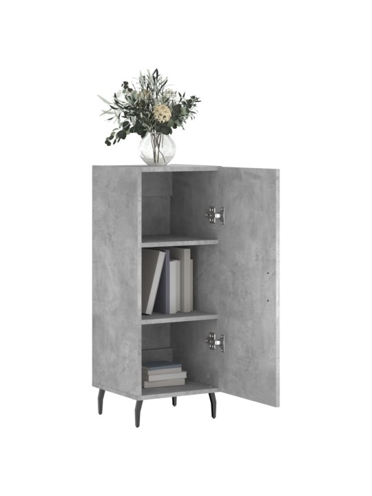 Příborník betonově šedý 34,5 x 34 x 90 cm kompozitní dřevo