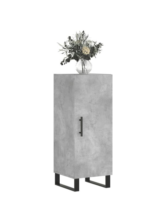 Příborník betonově šedý 34,5 x 34 x 90 cm kompozitní dřevo