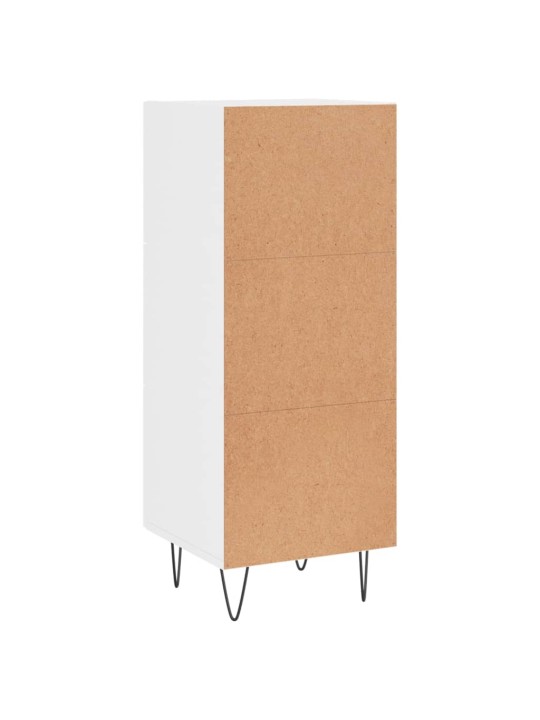Příborník bílý s vysokým leskem 34,5x34x90 cm kompozitní dřevo
