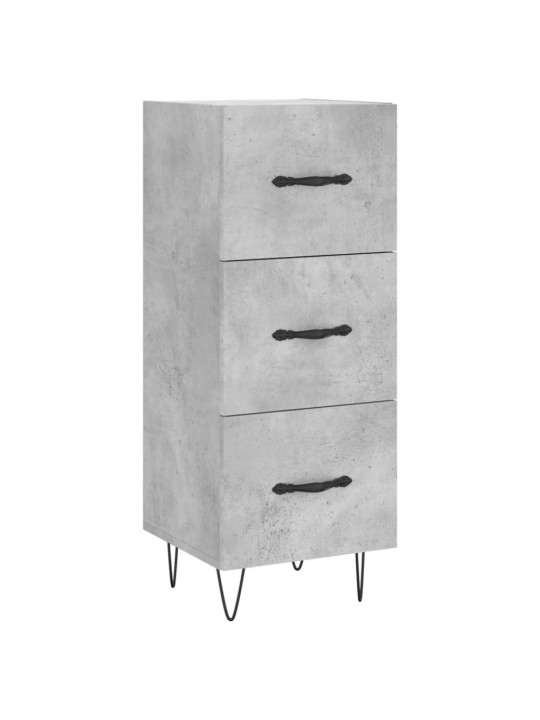 Příborník betonově šedý 34,5 x 34 x 90 cm kompozitní dřevo
