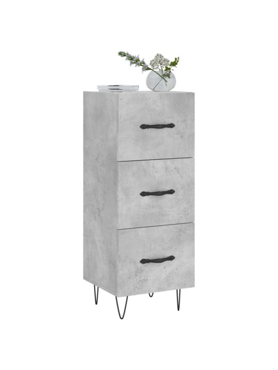 Příborník betonově šedý 34,5 x 34 x 90 cm kompozitní dřevo