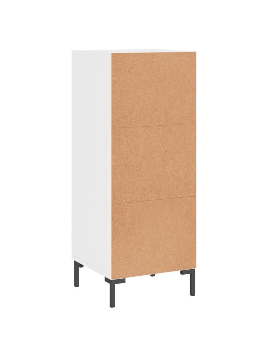 Příborník bílý s vysokým leskem 34,5x34x90 cm kompozitní dřevo