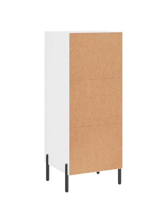 Příborník bílý s vysokým leskem 34,5x34x90 cm kompozitní dřevo
