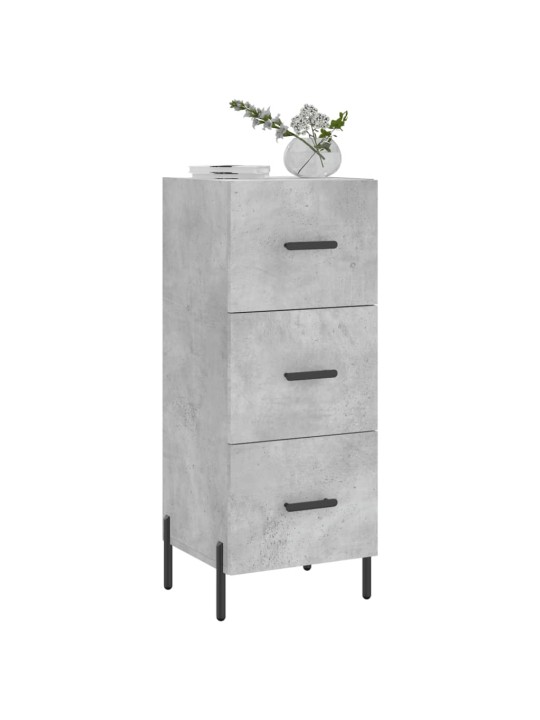 Příborník betonově šedý 34,5 x 34 x 90 cm kompozitní dřevo
