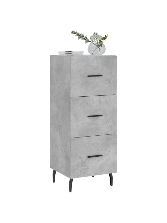 Příborník betonově šedý 34,5 x 34 x 90 cm kompozitní dřevo