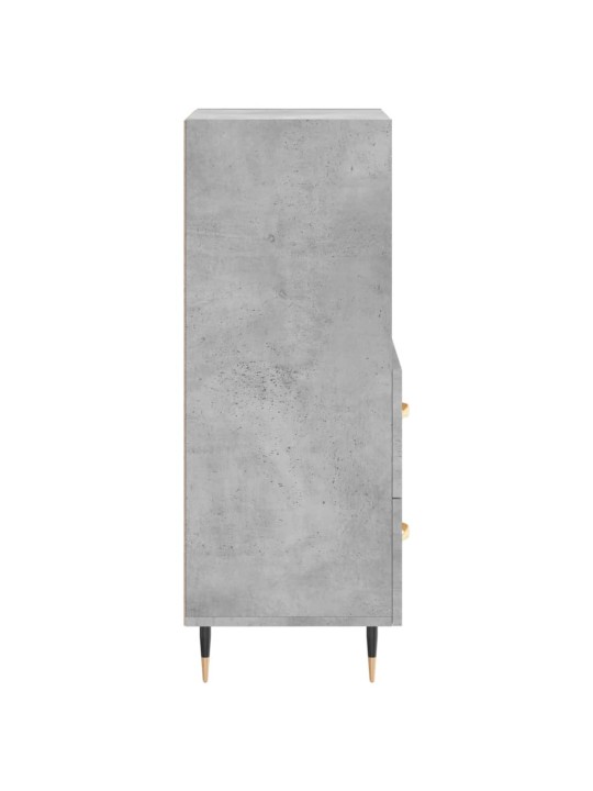 Příborník betonově šedý 34,5 x 34 x 90 cm kompozitní dřevo