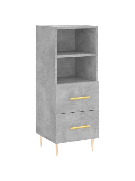 Příborník betonově šedý 34,5 x 34 x 90 cm kompozitní dřevo