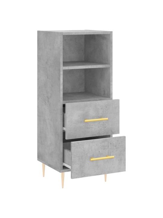 Příborník betonově šedý 34,5 x 34 x 90 cm kompozitní dřevo