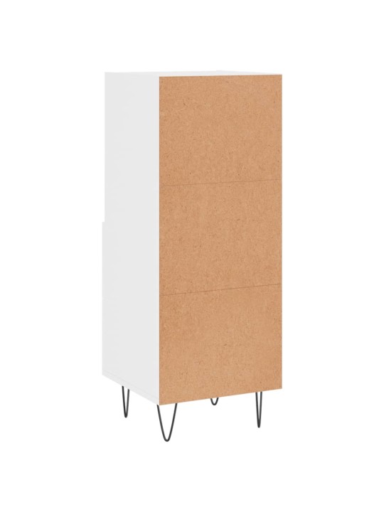 Příborník bílý s vysokým leskem 34,5x34x90 cm kompozitní dřevo