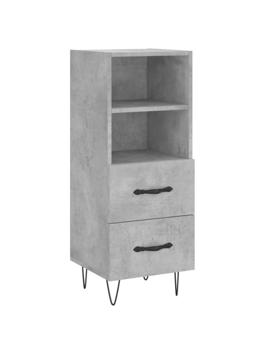 Příborník betonově šedý 34,5 x 34 x 90 cm kompozitní dřevo