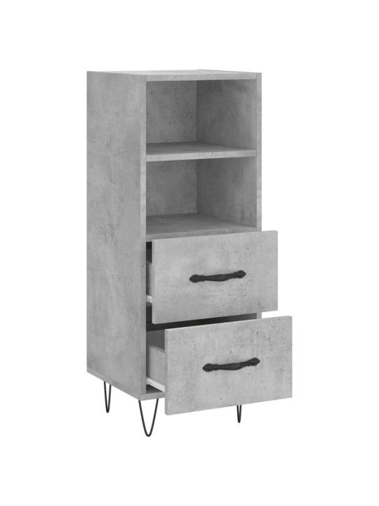 Příborník betonově šedý 34,5 x 34 x 90 cm kompozitní dřevo