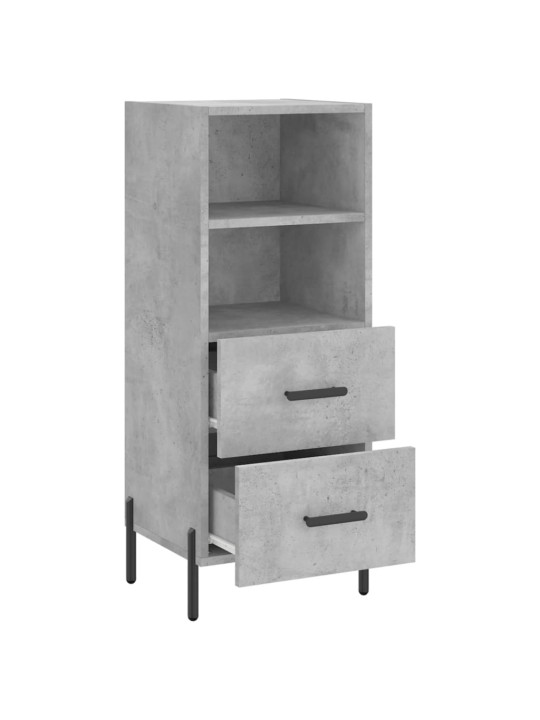 Příborník betonově šedý 34,5 x 34 x 90 cm kompozitní dřevo