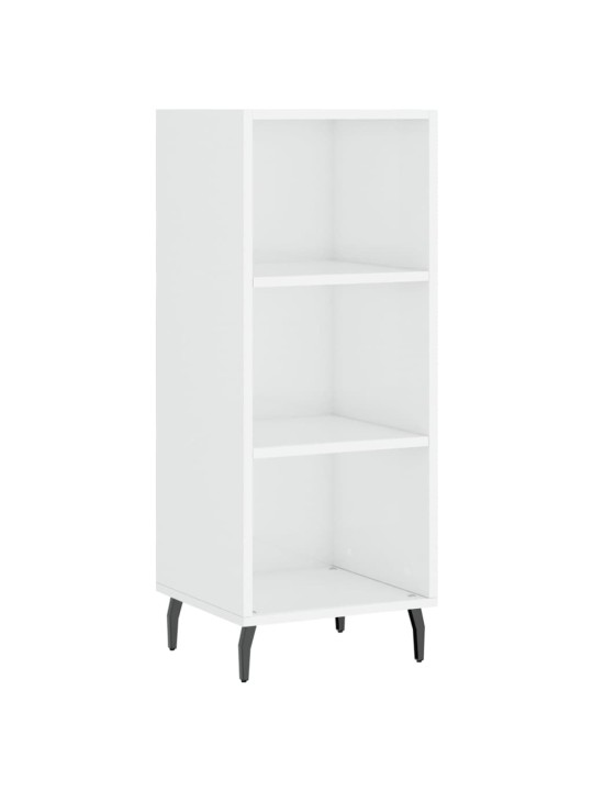 Příborník bílý vysoký lesk 34,5 x 32,5 x 90 cm kompozitní dřevo
