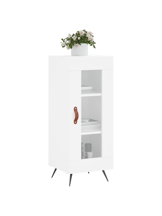 Příborník bílý s vysokým leskem 34,5x34x90 cm kompozitní dřevo