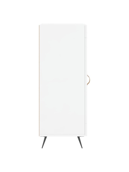 Příborník bílý s vysokým leskem 34,5x34x90 cm kompozitní dřevo