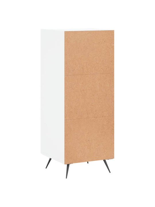 Příborník bílý s vysokým leskem 34,5x34x90 cm kompozitní dřevo