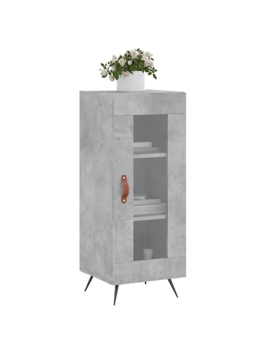 Příborník betonově šedý 34,5 x 34 x 90 cm kompozitní dřevo