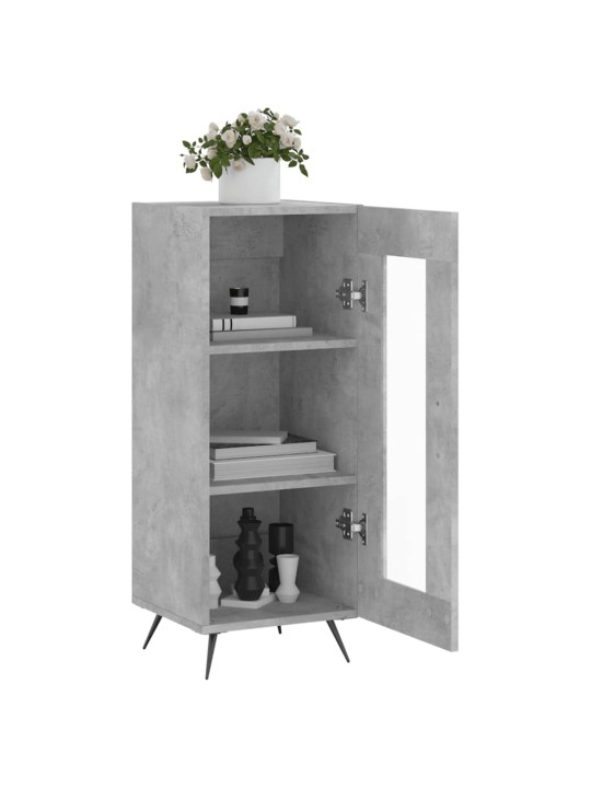 Příborník betonově šedý 34,5 x 34 x 90 cm kompozitní dřevo