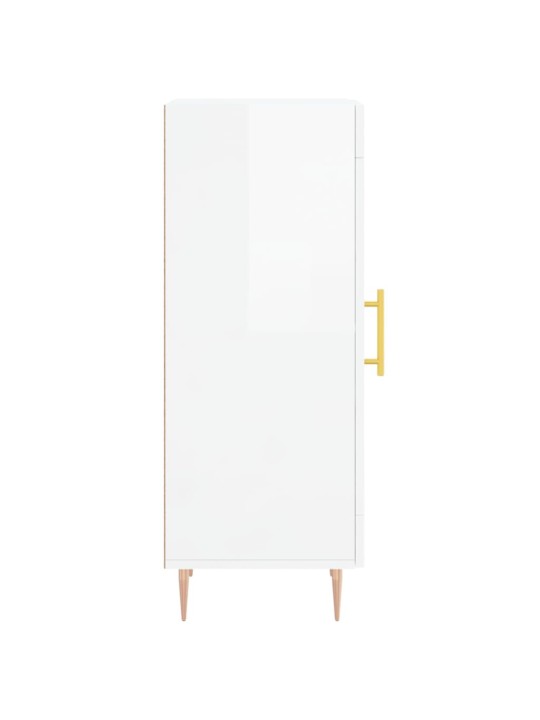 Příborník bílý s vysokým leskem 34,5x34x90 cm kompozitní dřevo