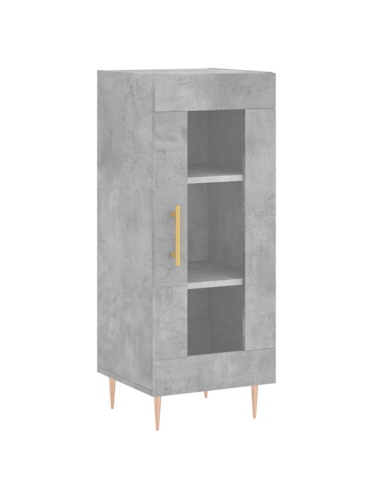 Příborník betonově šedý 34,5 x 34 x 90 cm kompozitní dřevo