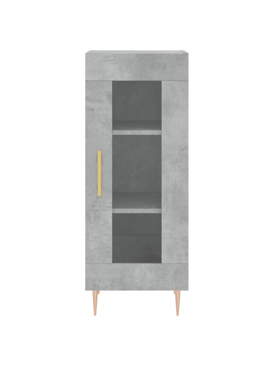 Příborník betonově šedý 34,5 x 34 x 90 cm kompozitní dřevo