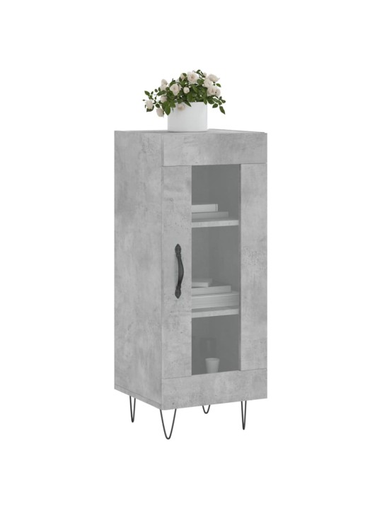 Příborník betonově šedý 34,5 x 34 x 90 cm kompozitní dřevo